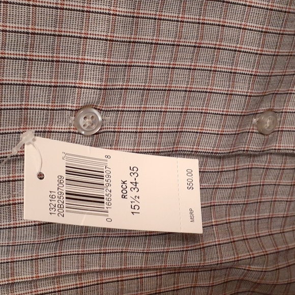VAN HEUSEN FLEX DRESS SHIRT 15.5 34-35 NWT - Picture 3 of 5